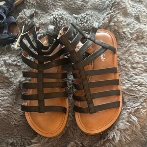 American Eagle Outfitters Black Gladiator Sandals